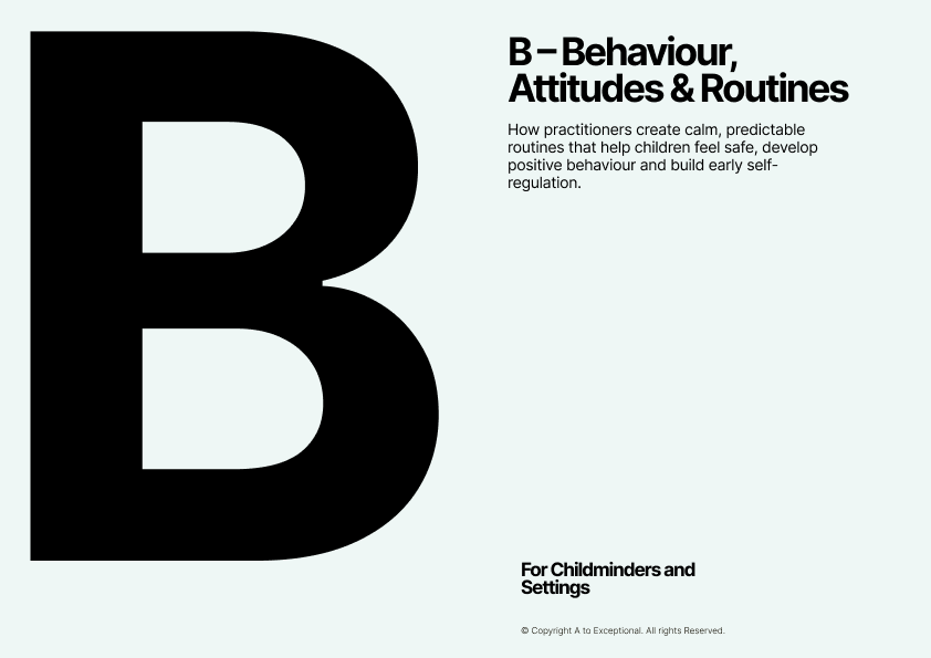 B – Behaviour, Attitudes & Routines