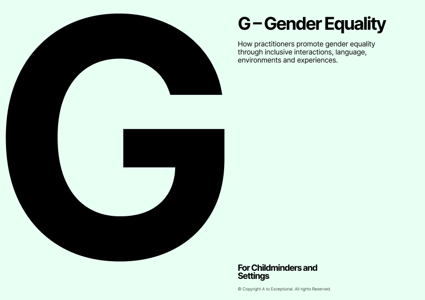 G – Gender Equality
