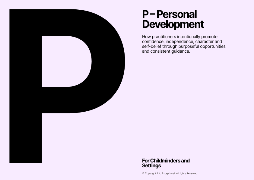P – Personal Development